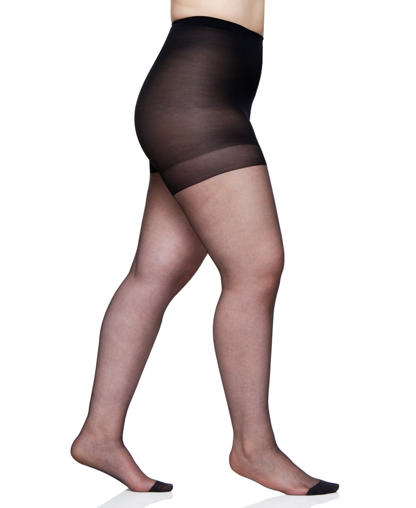Queen Ultra Sheer Control Top Pantyhose with Reinforced Toe - 4418 - Berkshire