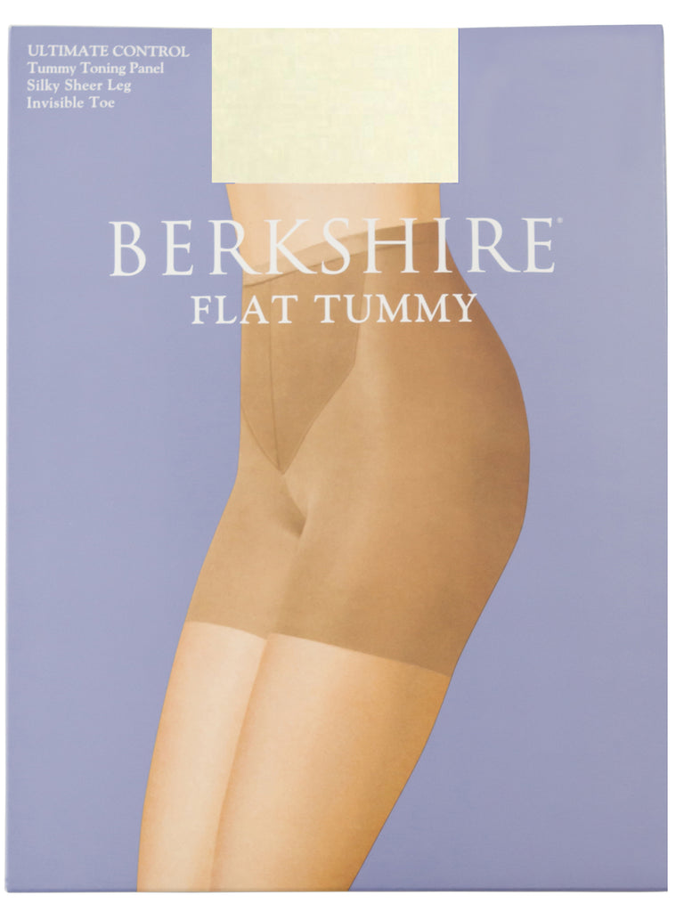 Flat Tummy Silky Sheer Shaping Pantyhose with Invisible Toe - 8116 - Berkshire
