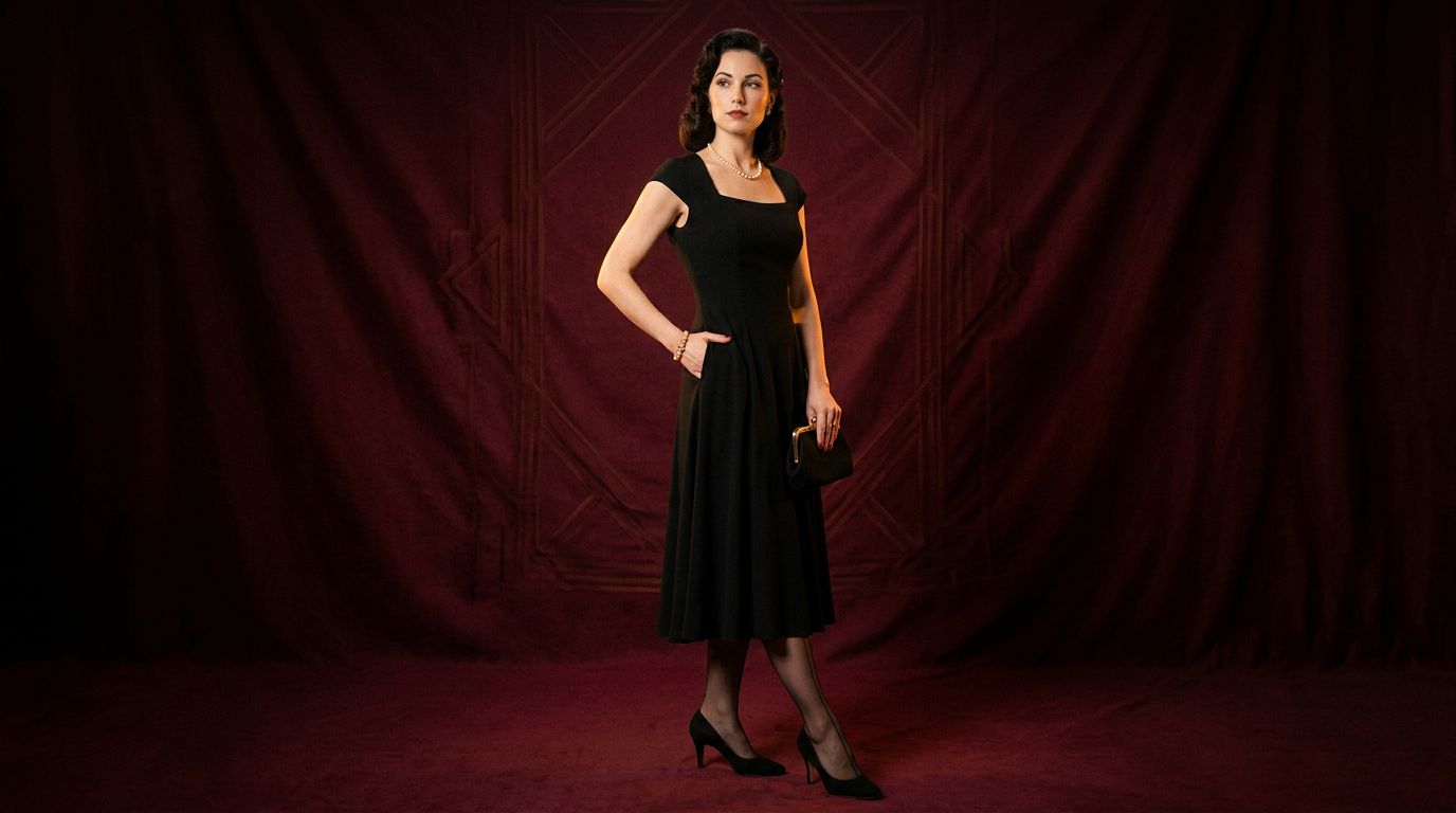 Backseam Hosiery Outfit Ideas for Vintage Evenings - Berkshire