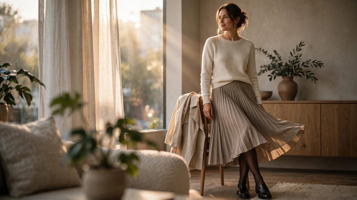 Hosiery With Pleated Skirts: Work and Weekend Outfits - Berkshire
