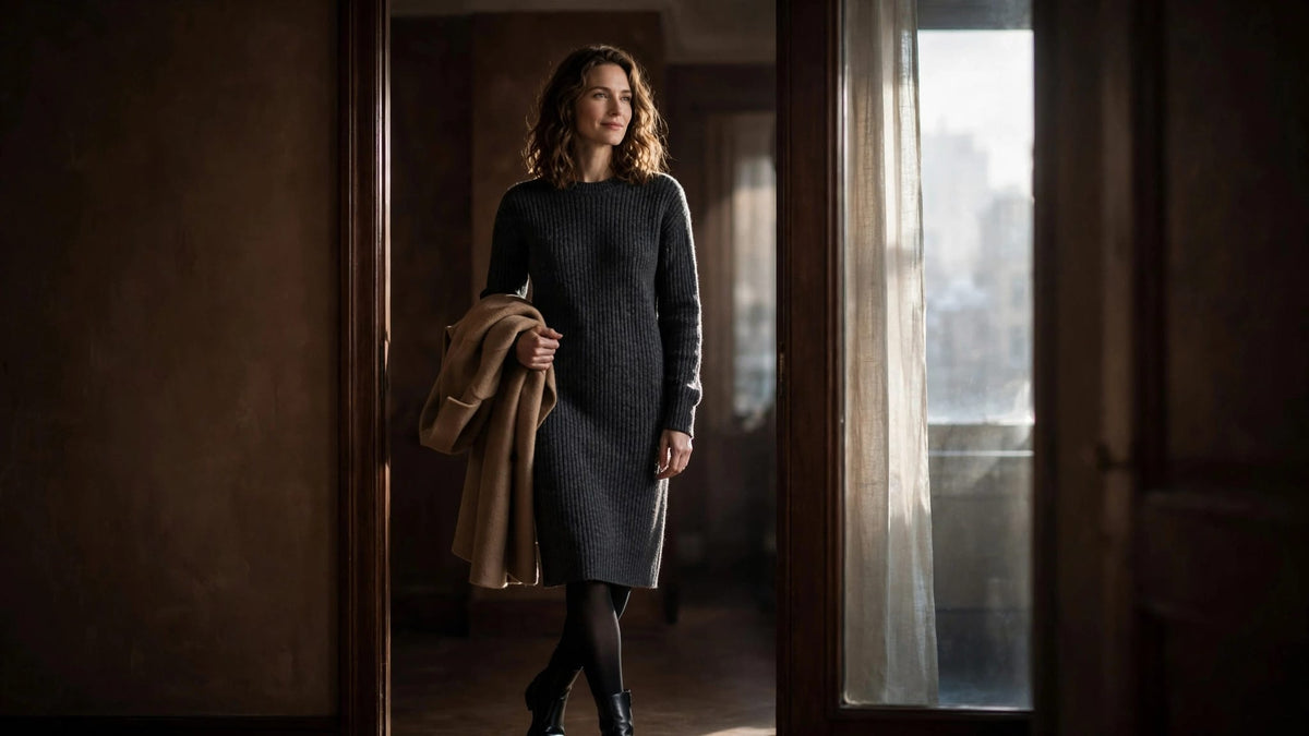 Sweater Dress Hosiery for Cold Weather That Looks Put Together - Berkshire