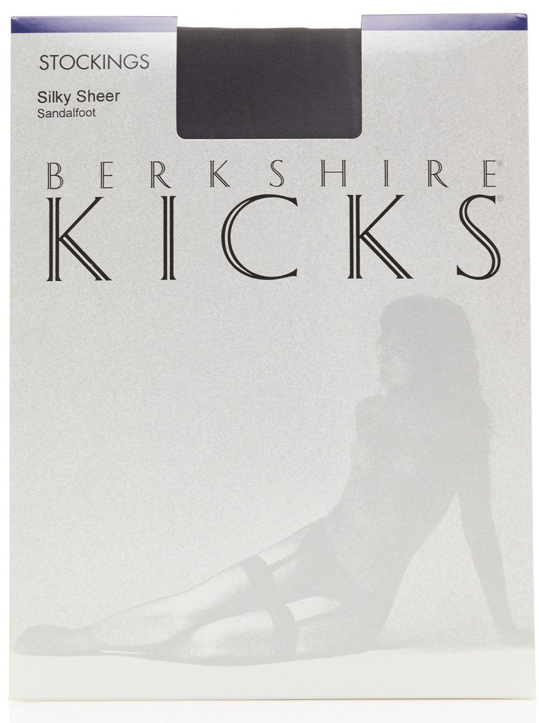 Kicks Silky Sheer Stocking with Sandalfoot Toe - 1550 - Berkshire