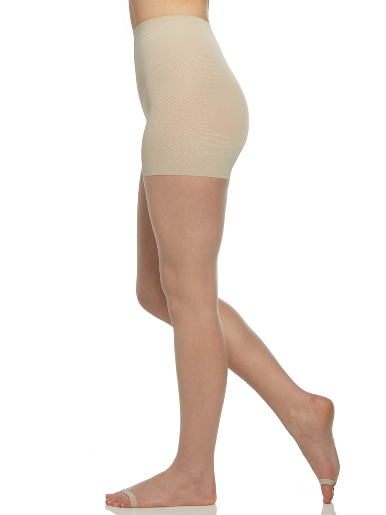 The Easy On! Luxe Ultra Nude Open Toe Control Top Pantyhose - 4265 - Berkshire