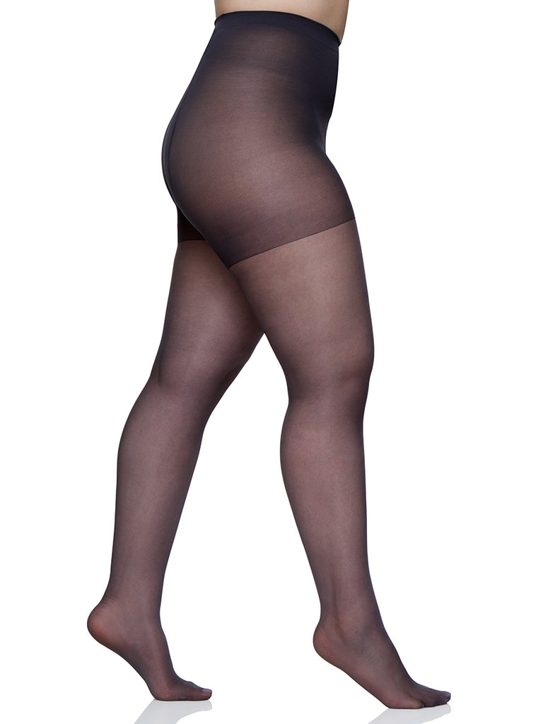 Queen Silky Sheer Support Pantyhose with Sandalfoot Toe - 4417 - Berkshire