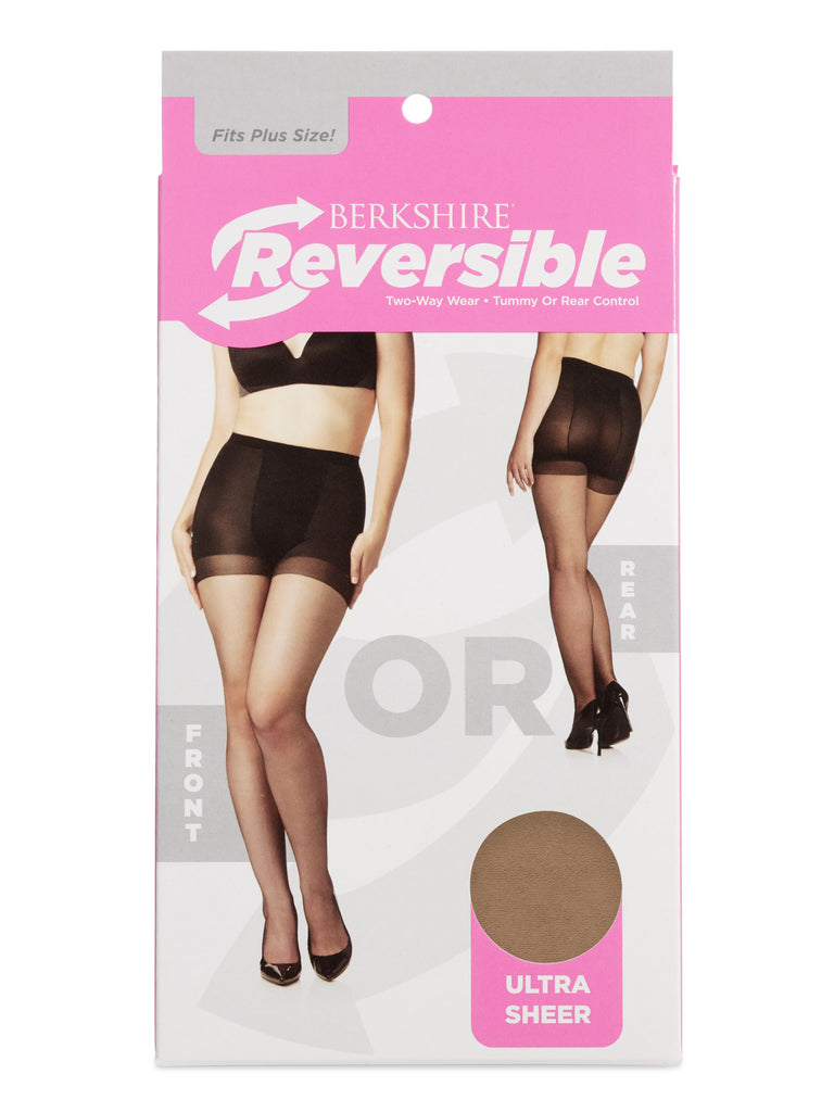 Reversible Two-Way Wear Ultra Sheer Control Top Pantyhose with Sandalfoot Toe - 4469 - Berkshire