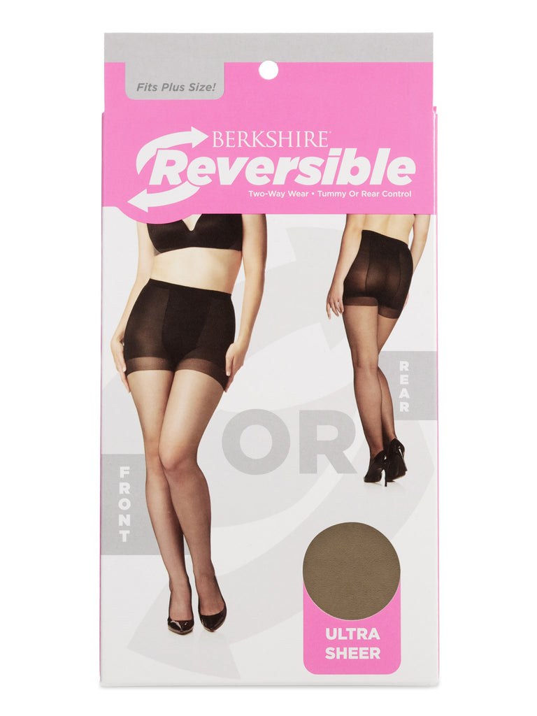 Reversible Two-Way Wear Ultra Sheer Control Top Pantyhose with Sandalfoot Toe - 4469 - Berkshire