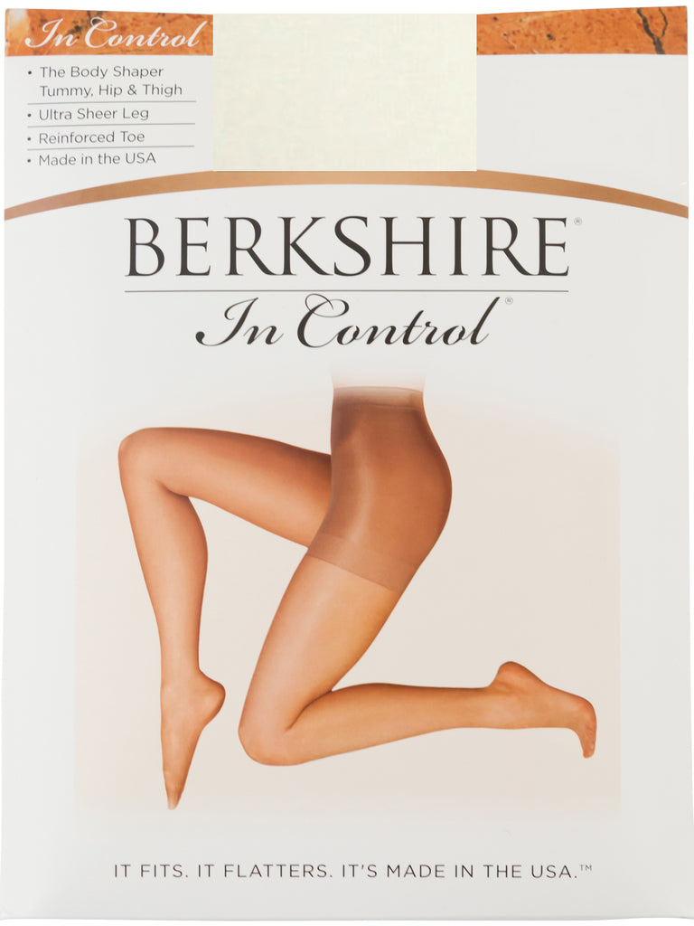 In Control Tummy, Hip & Thigh Ultra Sheer Shaping Pantyhose with Reinforced Toe - 4810 - Berkshire