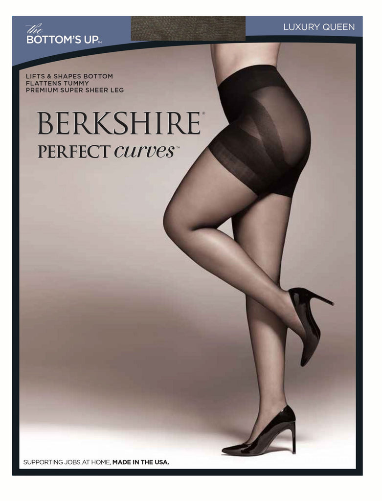 Queen Perfect Curves Bottoms Up Pantyhose with Shadow Toe - 5022 - Berkshire