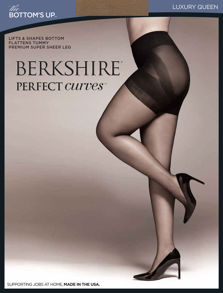 Queen Perfect Curves Bottoms Up Pantyhose with Shadow Toe - 5022 - Berkshire