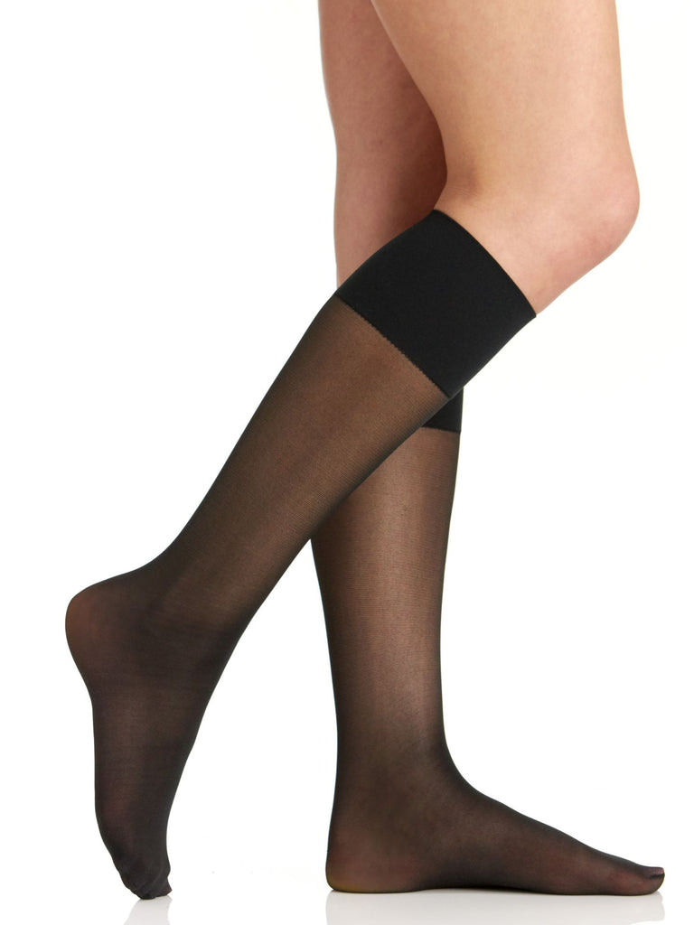 Comfy Cuff Plus Size Sheer Graduated Compression Trouser Sock with Sandalfoot Toe - 5202 - Berkshire