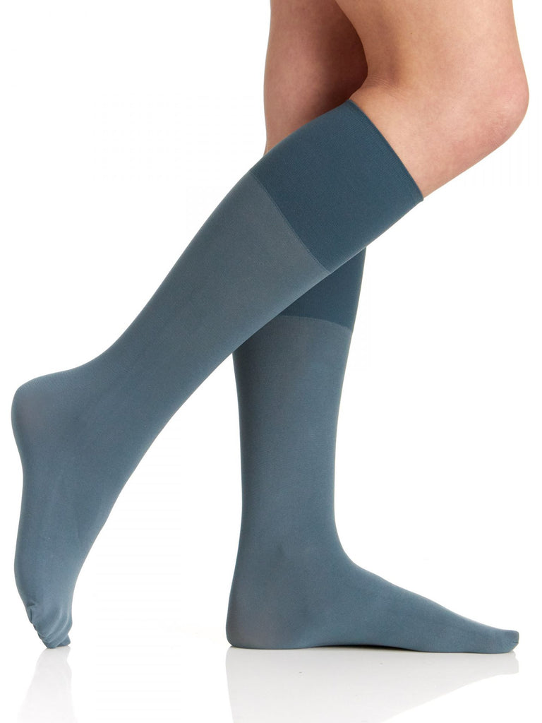 Comfy Cuff Opaque Graduated Compression Trouser Sock with Sandalfoot Toe - 5103 - Berkshire