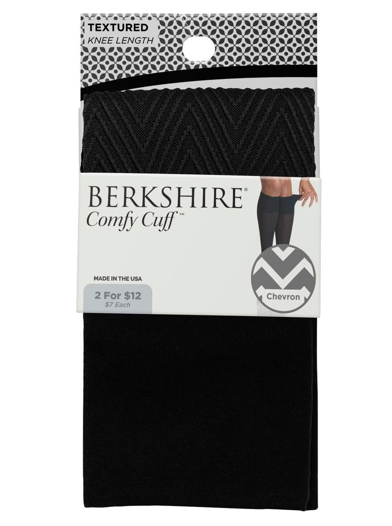 Comfy Cuff Chevron Textured Trouser Sock with Sandalfoot Toe - 5106 - Berkshire