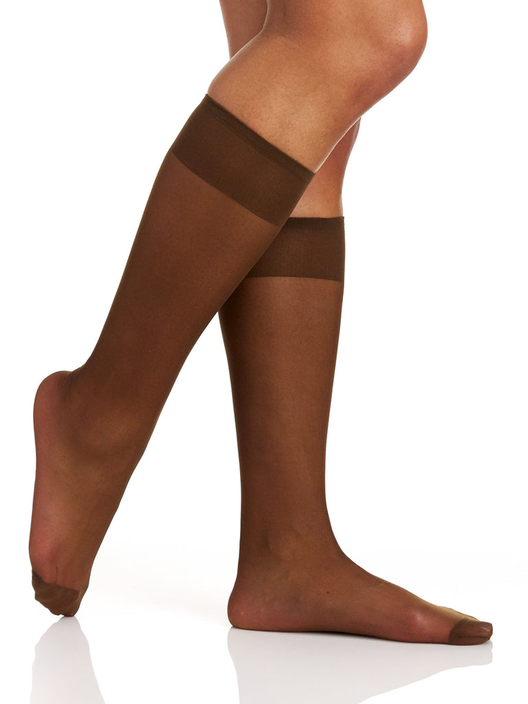 All Day Sheer Knee High with Reinforced Toe - 6355 - Berkshire