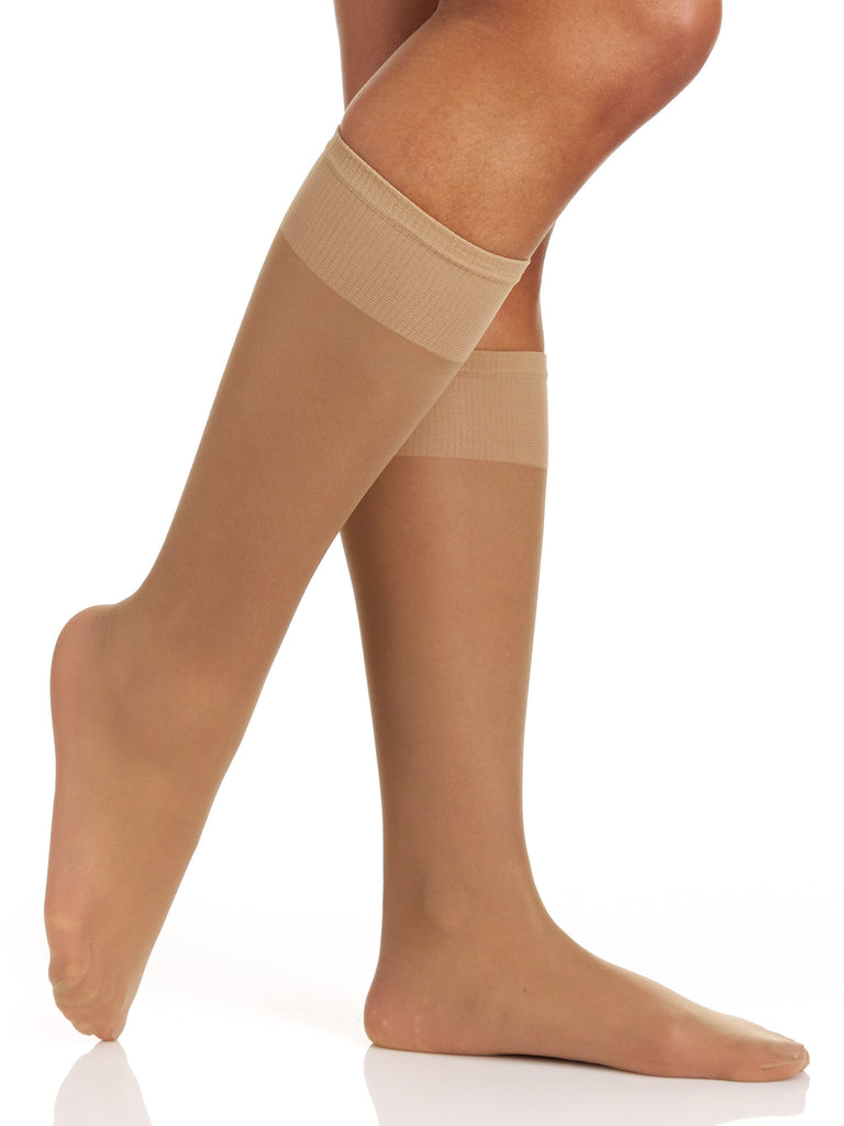 All Day Sheer Knee High with Reinforced Toe - 6355 - Berkshire
