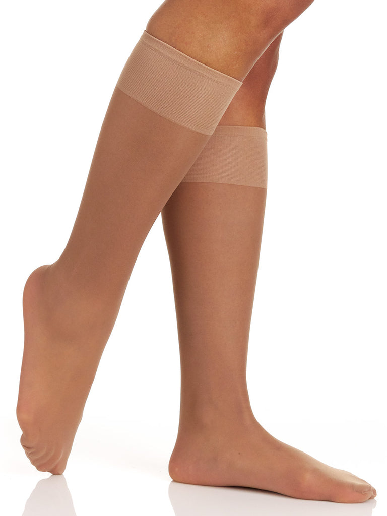 Sheer Support Knee High with Sandalfoot Toe - 6361 - Berkshire