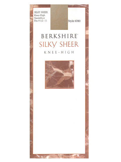 Silky Sheer Knee High with Sandalfoot Toe - 6380 - Berkshire