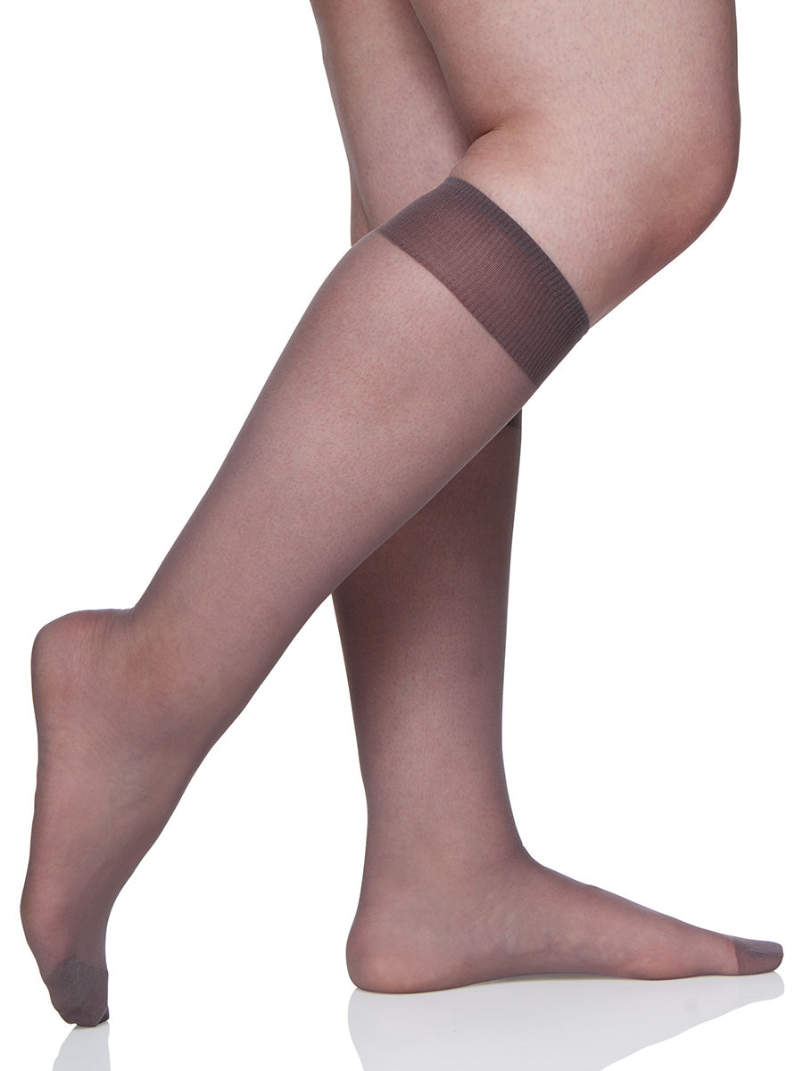 Knee high hosiery plus size hotsell