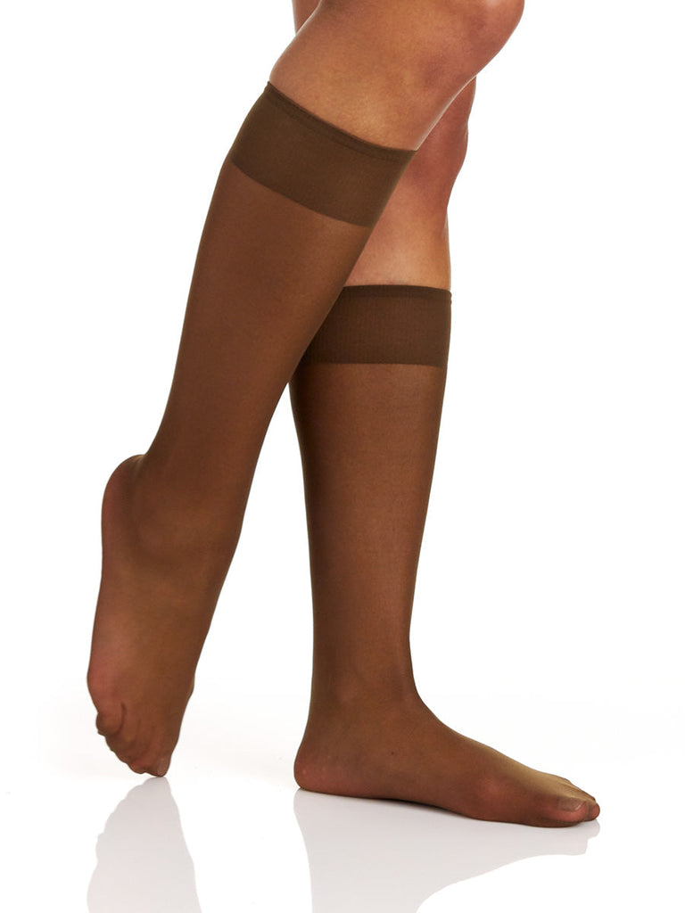 3 Pair Pack All Day Sheer Knee High with Sandalfoot Toe - 6527 - Berkshire