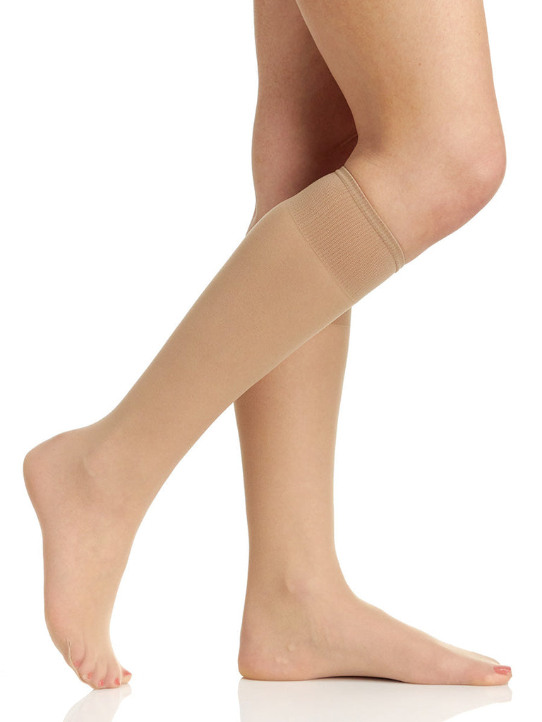 3 Pair Pack All Day Sheer Knee High with Sandalfoot Toe - 6527 - Berkshire