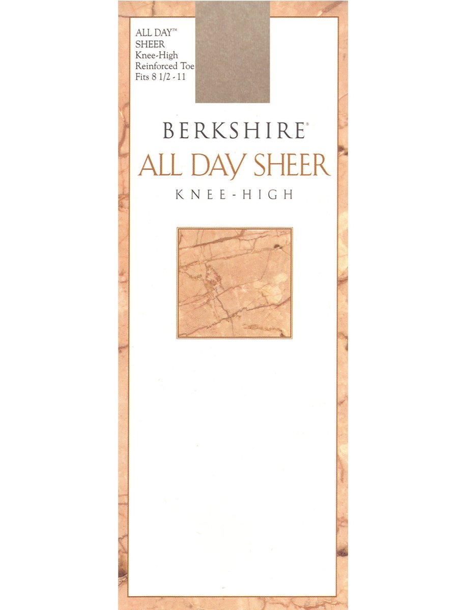 All Day Sheer Knee High with Reinforced Toe - 6355 by Berkshire