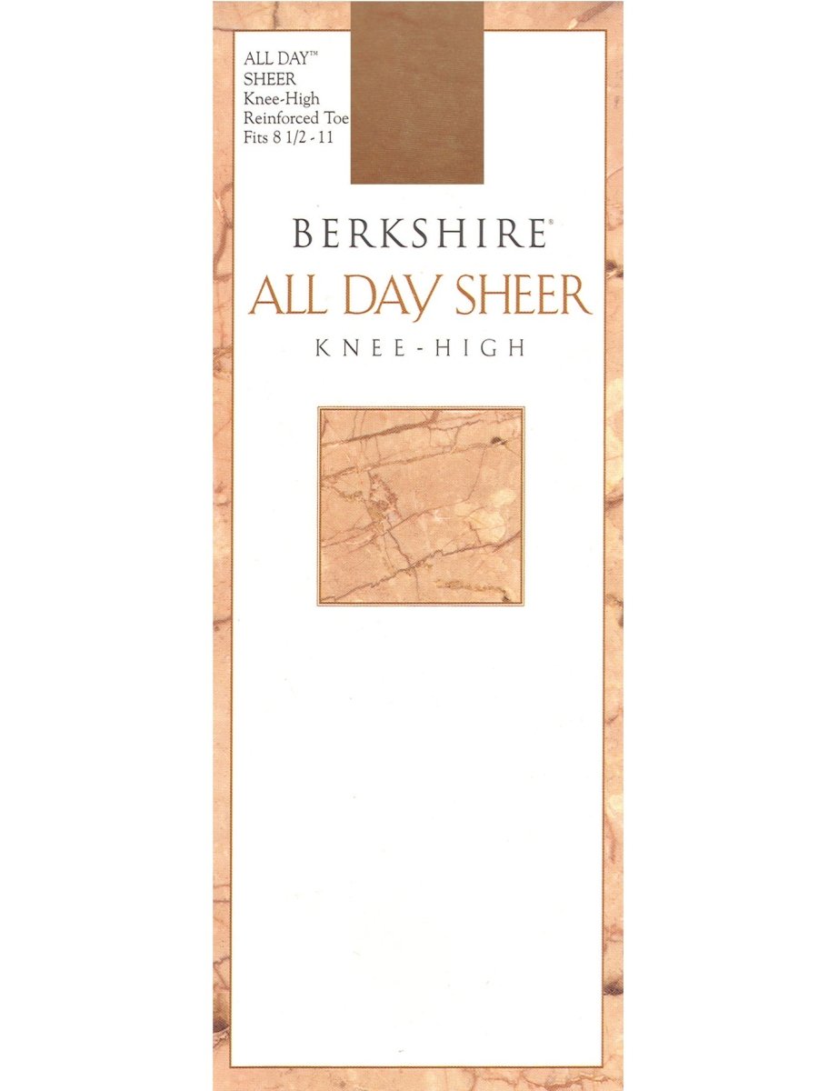 All Day Sheer Knee High with Reinforced Toe - 6355 by Berkshire