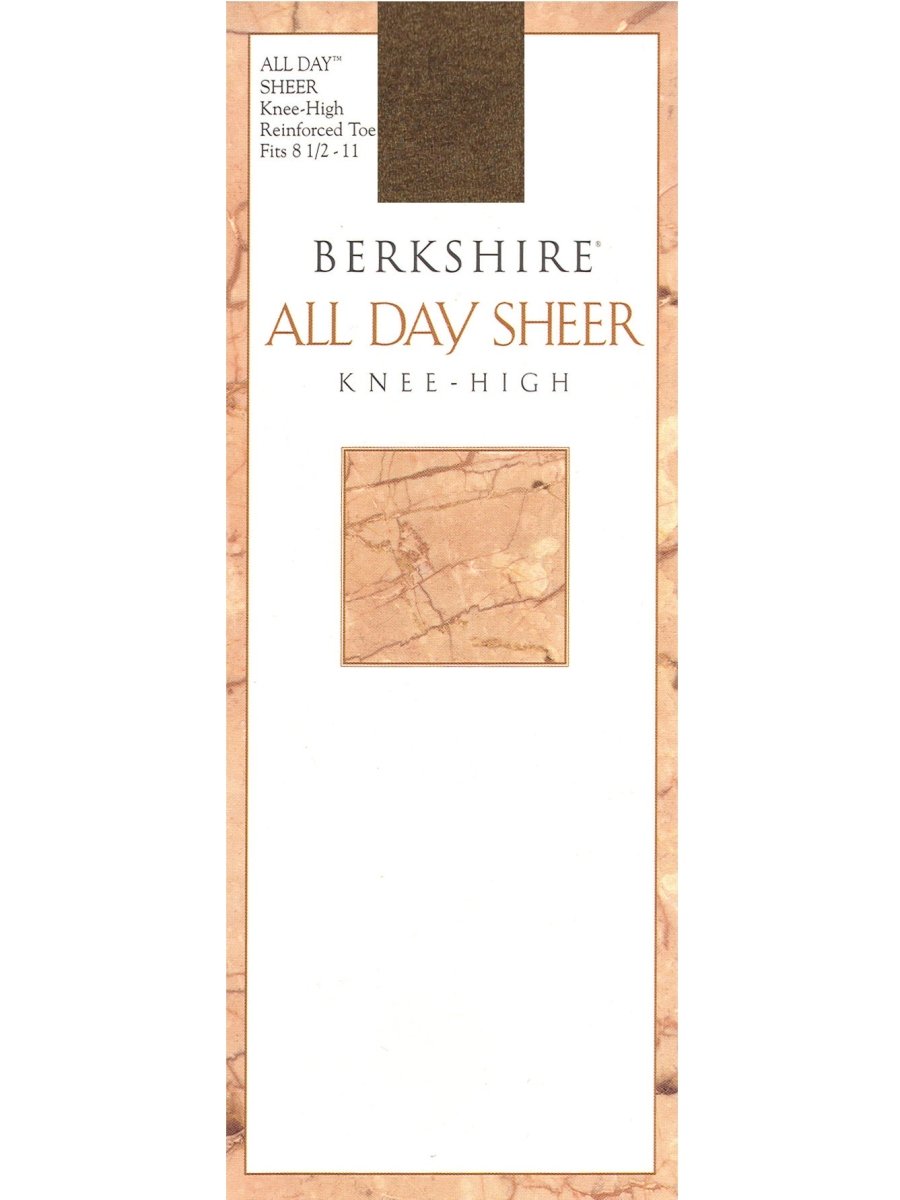 All Day Sheer Knee High with Reinforced Toe - 6355 by Berkshire