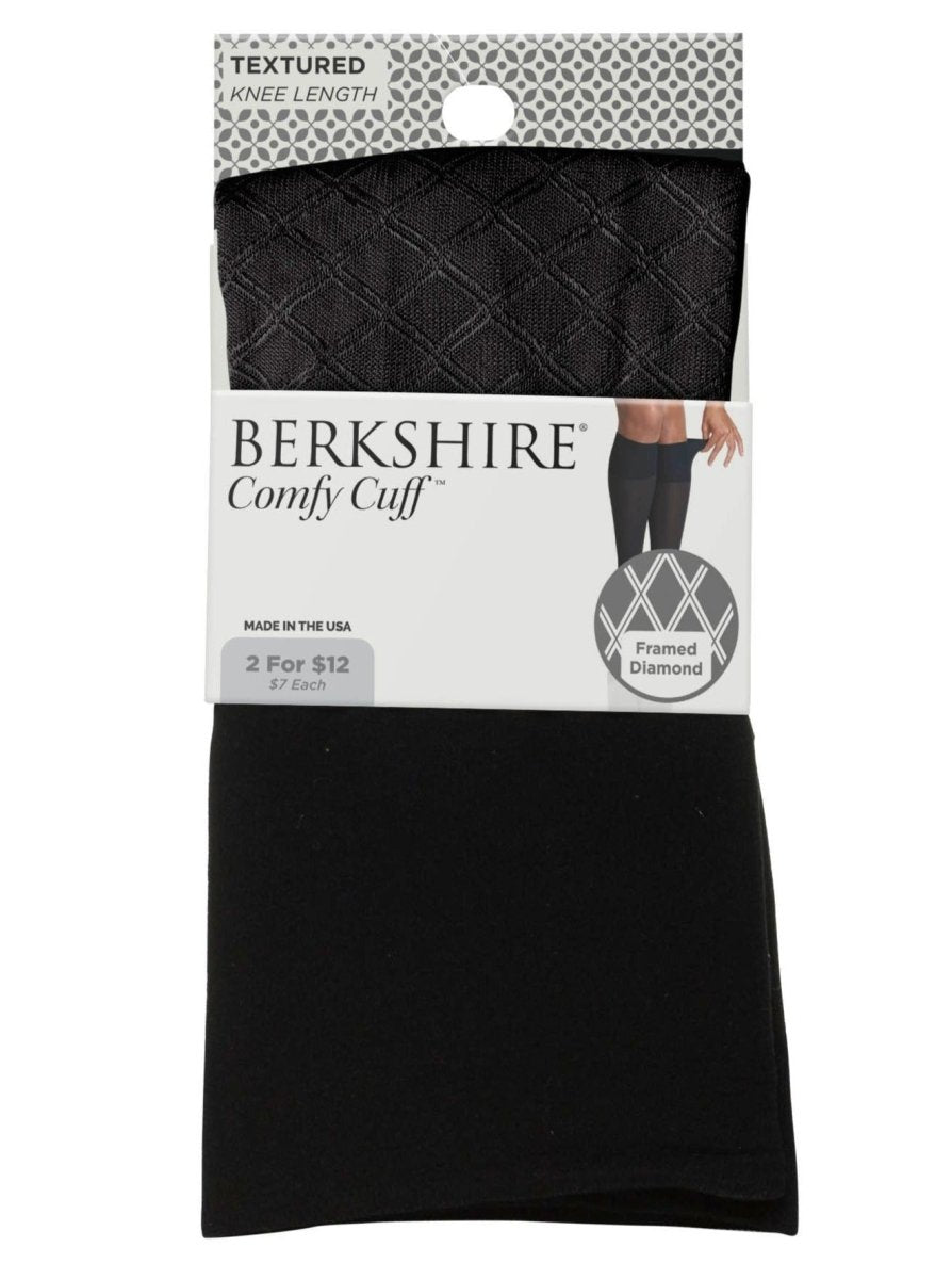 Comfy Cuff Framed Diamond Textured Trouser Sock - 5105 by Berkshire