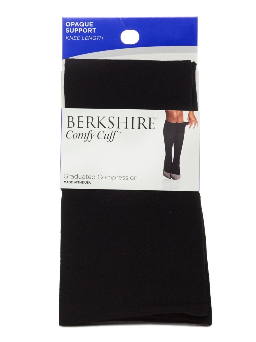 Comfy Cuff Opaque Graduated Compression Trouser Sock with Sandalfoot Toe - 5103 by Berkshire