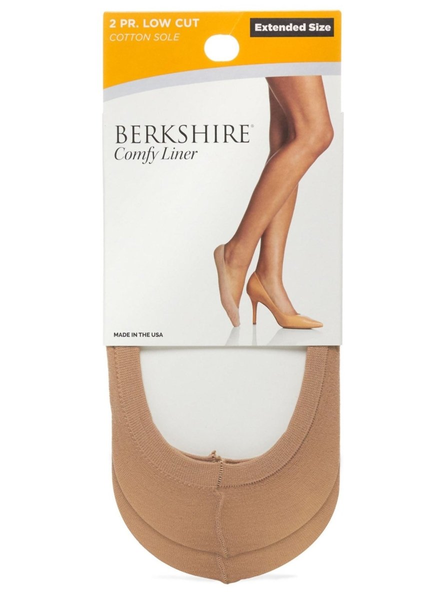 Low Cut Plus Size Comfy Liners 2 - Pack - 5210 by Berkshire