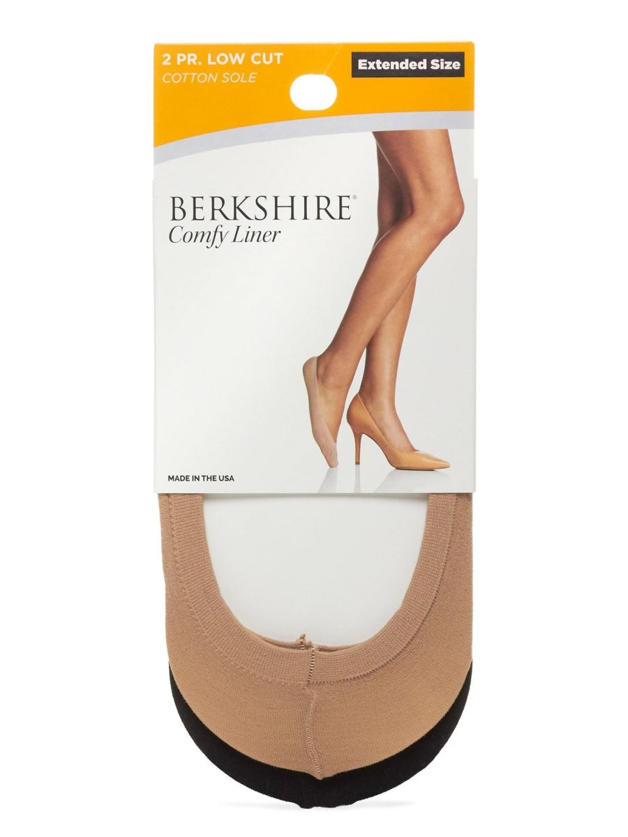 Low Cut Plus Size Comfy Liners 2 - Pack - 5210 by Berkshire