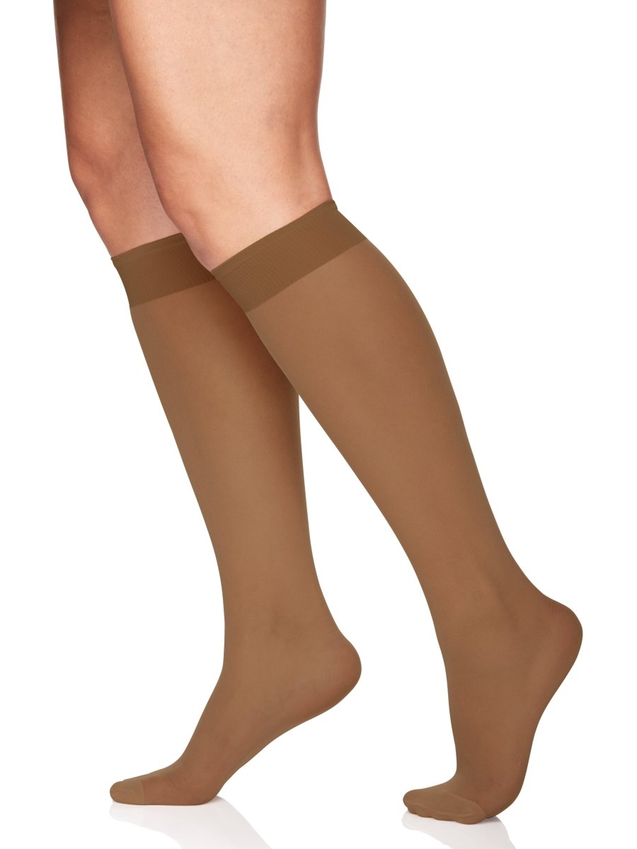 Queen All Day Sheer Knee High with Reinforced Toe - 6451 by Berkshire