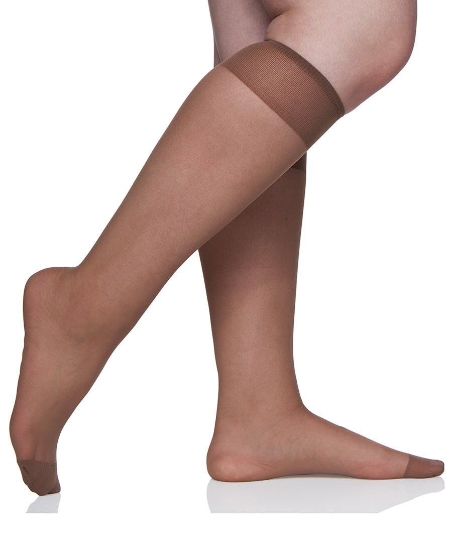 Queen All Day Sheer Knee High with Reinforced Toe - 6451 by Berkshire