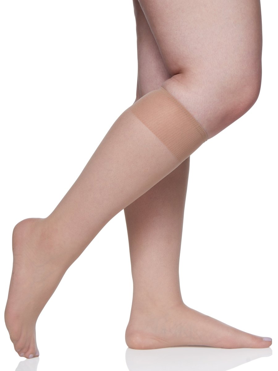 Queen All Day Sheer Knee High with Sandalfoot Toe - 6351 by Berkshire