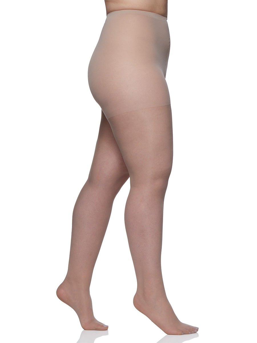 Queen Silky Sheer Support Pantyhose with Sandalfoot Toe - 4417 by Berkshire