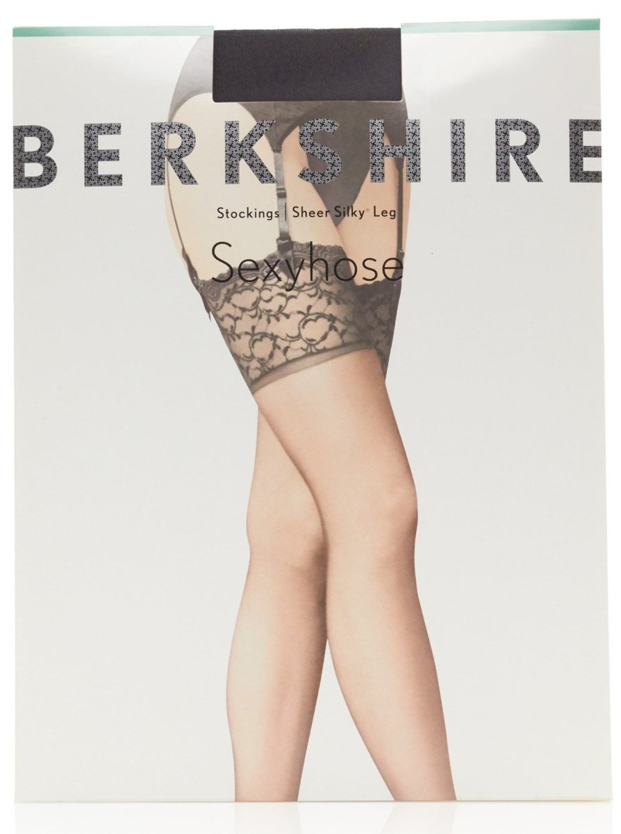 Sexyhose Silky Sheer Lace Top Stocking with Sandalfoot Toe - 1361 by Berkshire