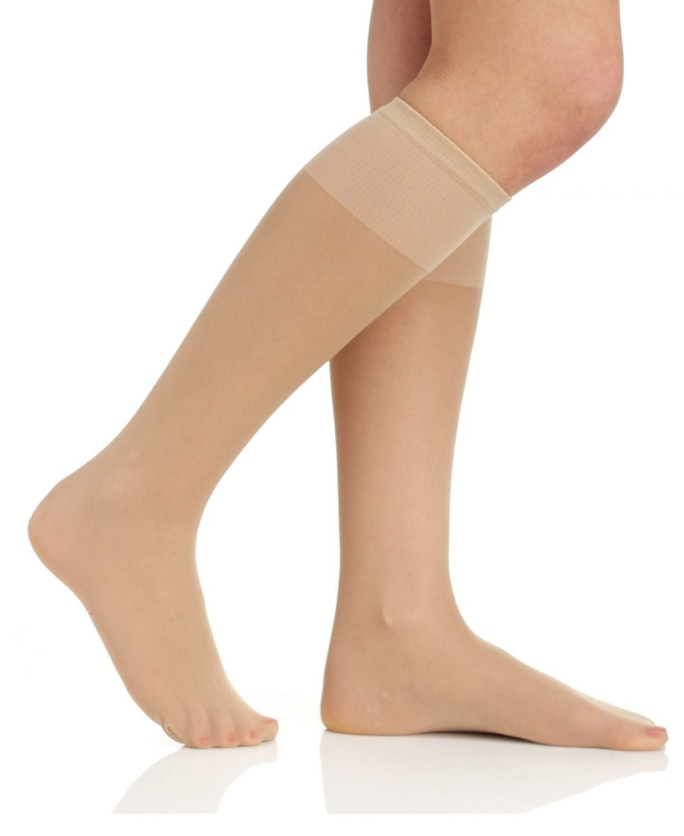 Sheer Support Knee High with Sandalfoot Toe - 6361 by Berkshire
