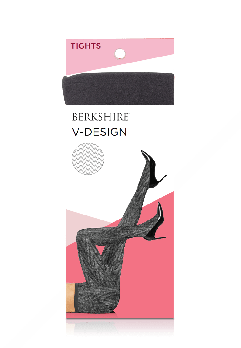 V Design Non - Control Top Tight with Reinforced Toe - 4800 by Berkshire